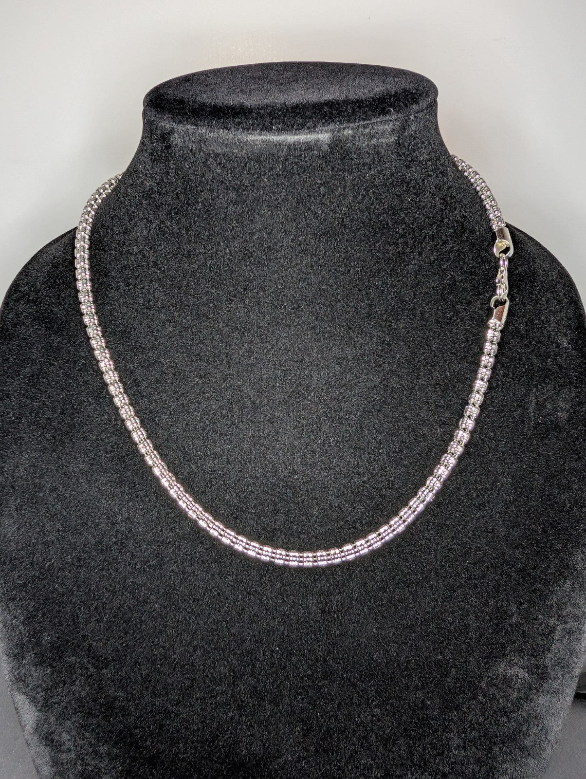 Solid 925 Sterling Silver 20in 4.0mm Ice Barrel / Ice Link Chain Necklace