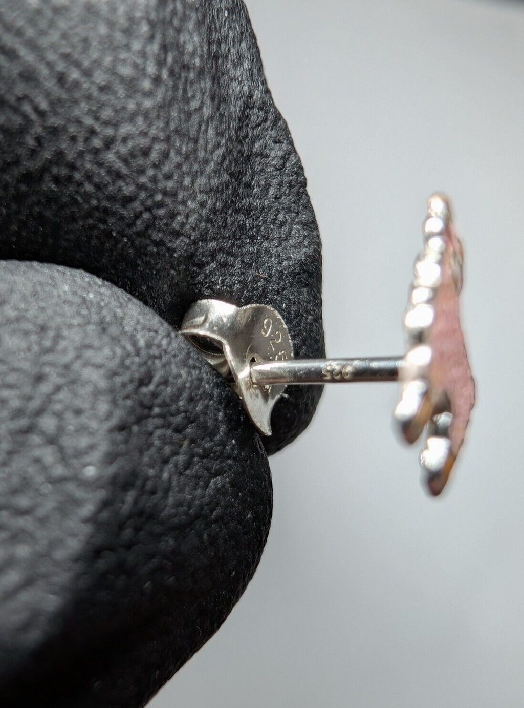 Solid 925 Sterling Silver Cool Sparkle Pink Enamel Llama Stud Earrings 
