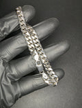 Solid 925 Italian Sterling Silver 8.5in 8.0mm Miami Cuban Link Bracelet