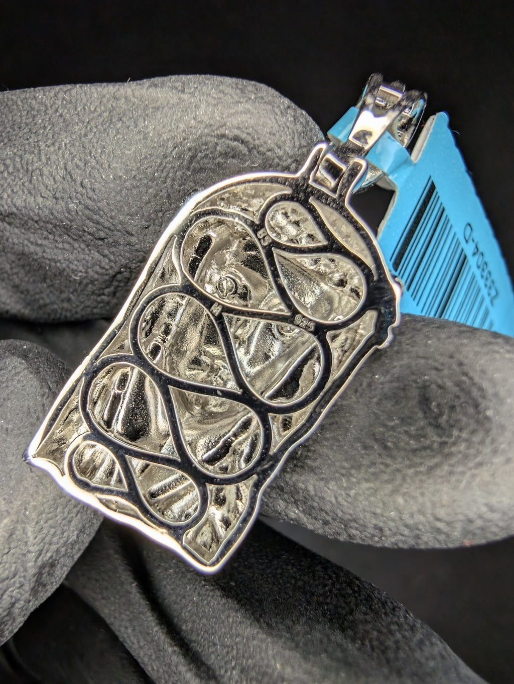 Solid 925 Sterling Silver Icy VVS D Moissanite High Polished Jesus Piece Pendant