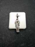 Solid 925 Sterling Silver Iced Out VVS D Moissanite San Judas / St. Jude Pendant