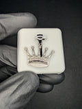 Solid 925 Sterling Silver Diamond Cut Royal Crown Pendant