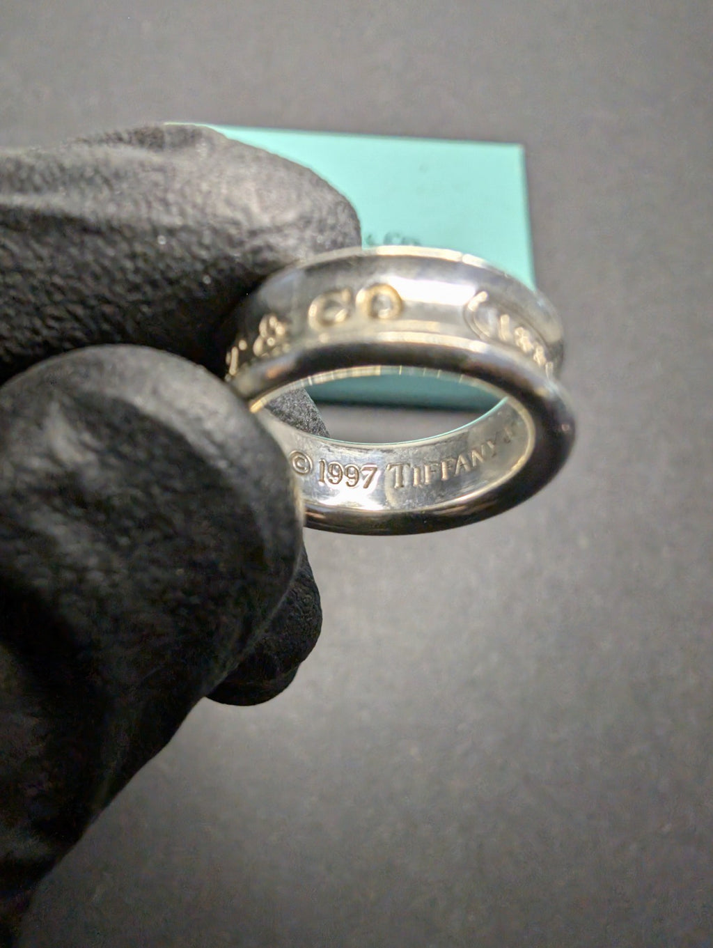 Tiffany & Co. Women's Sterling Silver 1837 Collection 7mm Band Ring Size 4.5