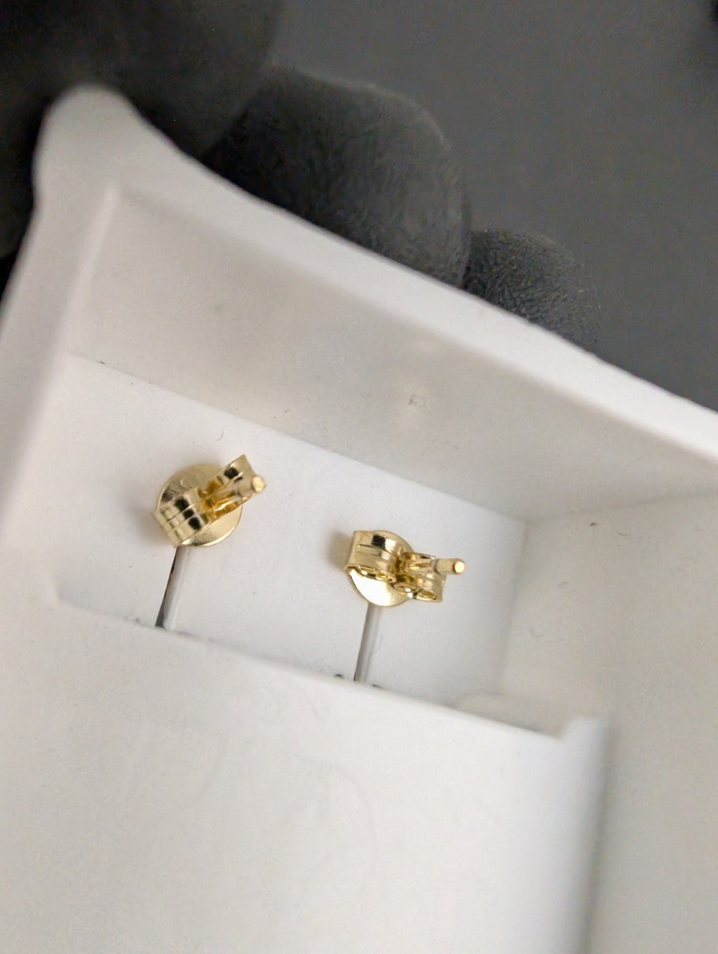 Gold over Solid 925 Sterling Silver Flower CZ Stone Stud Earrings