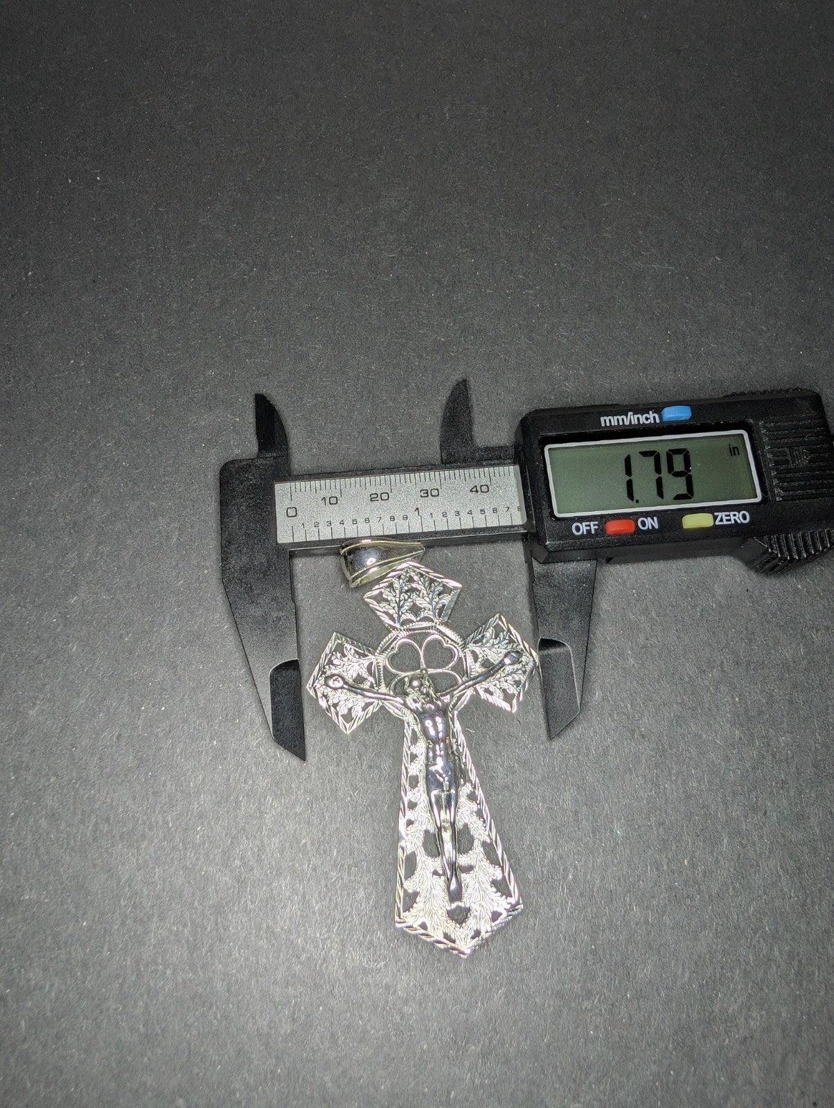 Solid 925 Sterling Silver Huge Crucifix Pendant