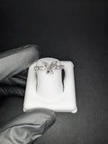 Solid 925 Sterling Silver Butterfly CZ Half Eternity Ring Size 6.5