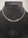 Solid 925 Italian Sterling Silver 16" 5.5mm Flat Cuban Necklace