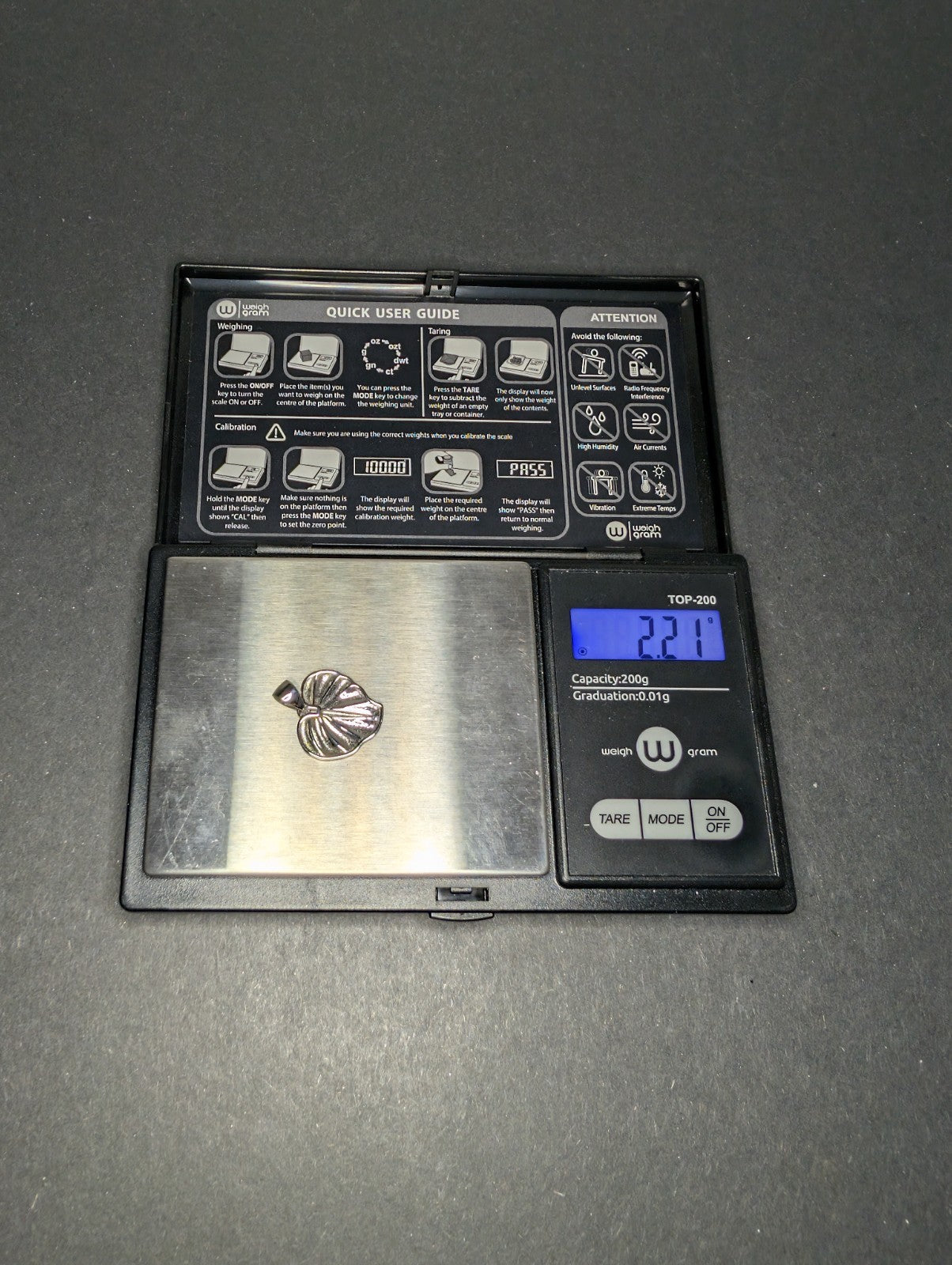 Solid 925 Sterling Silver Textured Heart Pendant