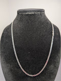Solid 925 Sterling Silver 3.7mm 24” Mariner Necklace