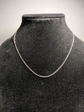 Solid 925 Italian Sterling Silver 18" 1.9mm Flat Cuban Necklace