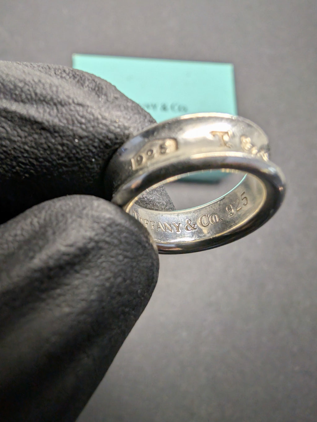 Tiffany & Co. Women's Sterling Silver 1837 Collection 7mm Band Ring Size 4.5