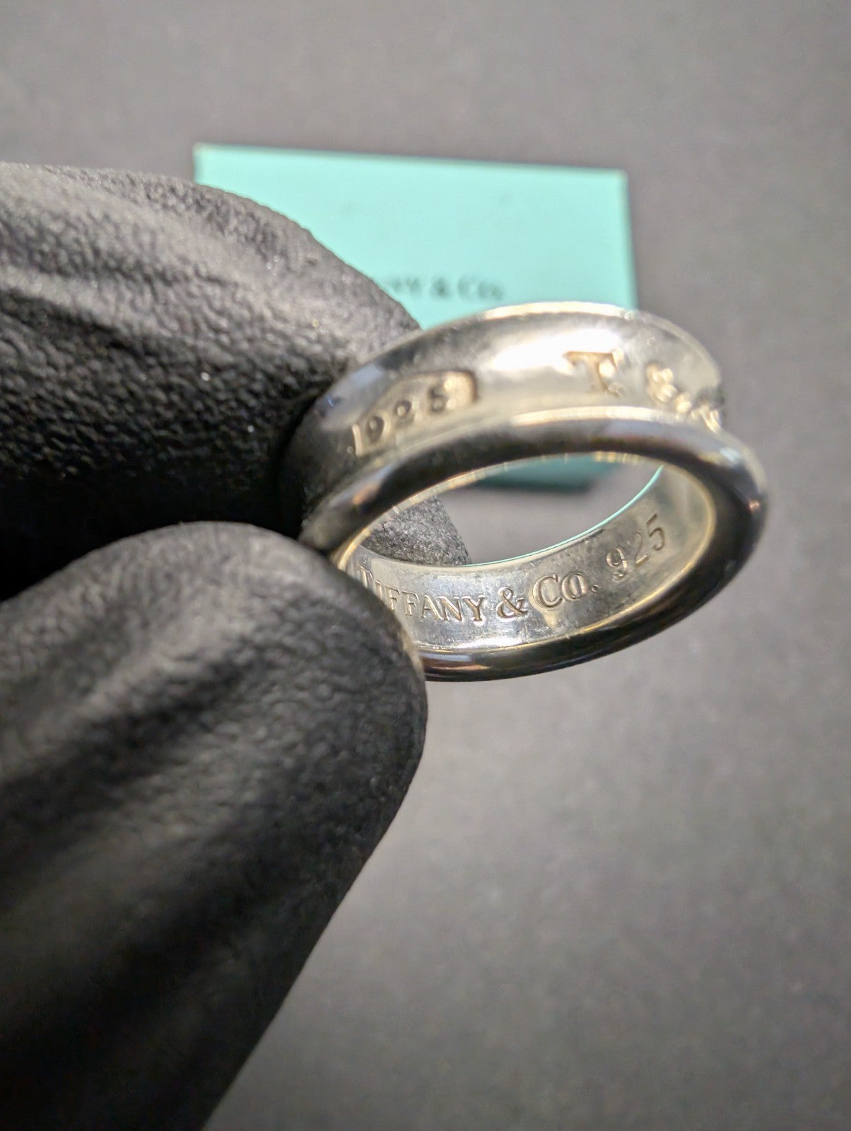 Tiffany & Co. Women's Sterling Silver 1837 Collection 7mm Band Ring Size 4.5