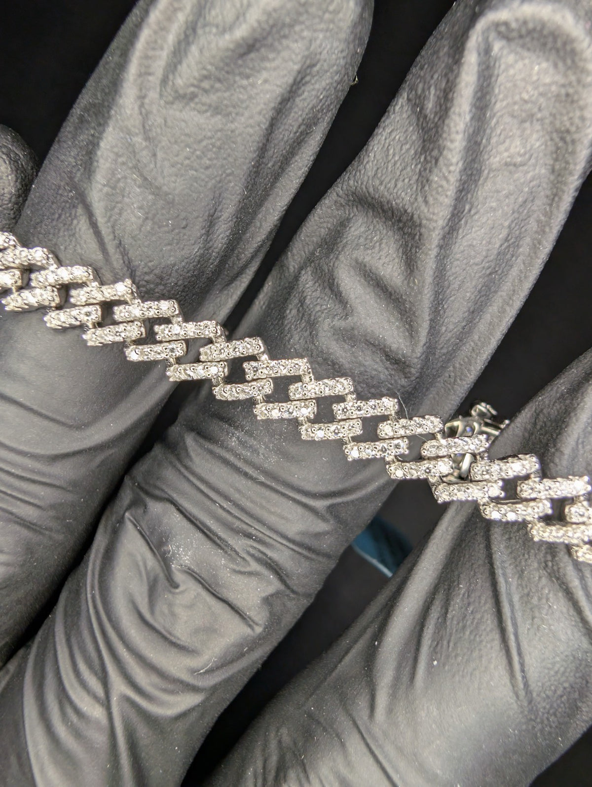 Solid 925 Sterling Silver VVS D Moissanite 7" 5.9mm Monaco Bracelet