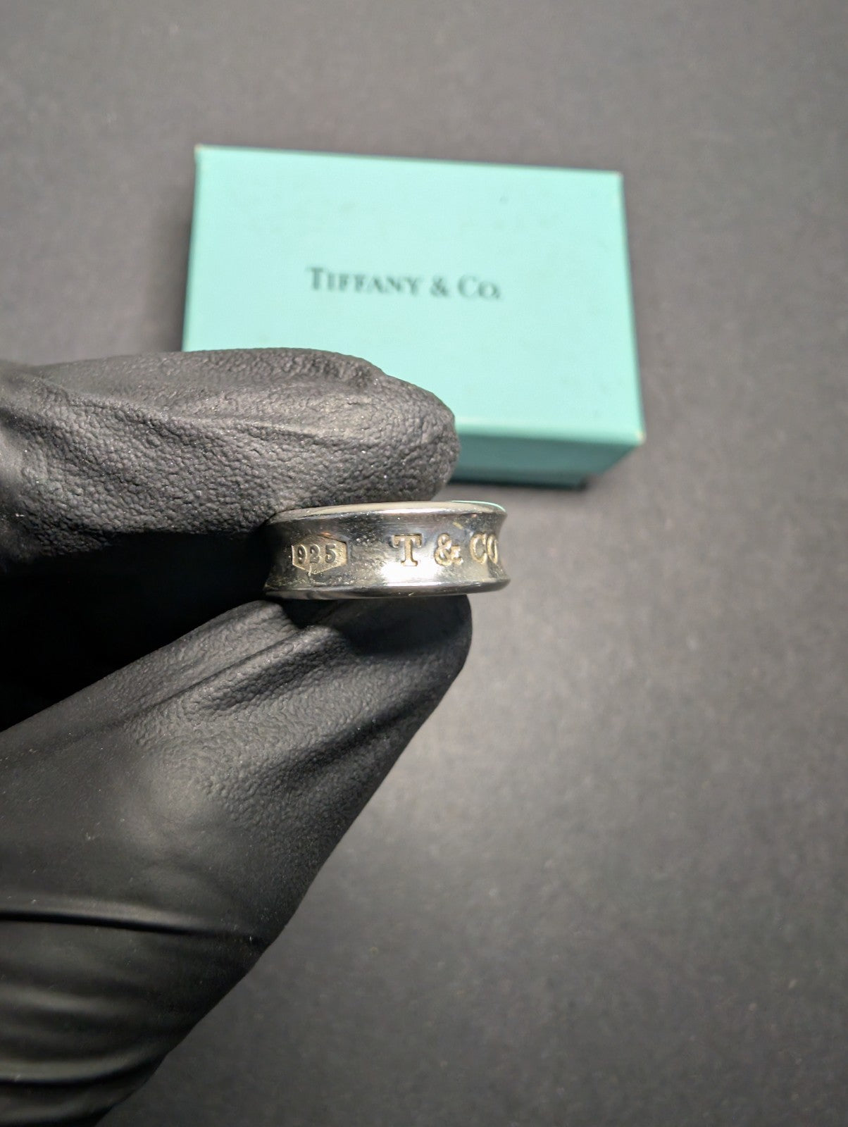 Tiffany & Co. Women's Sterling Silver 1837 Collection 7mm Band Ring Size 4.5