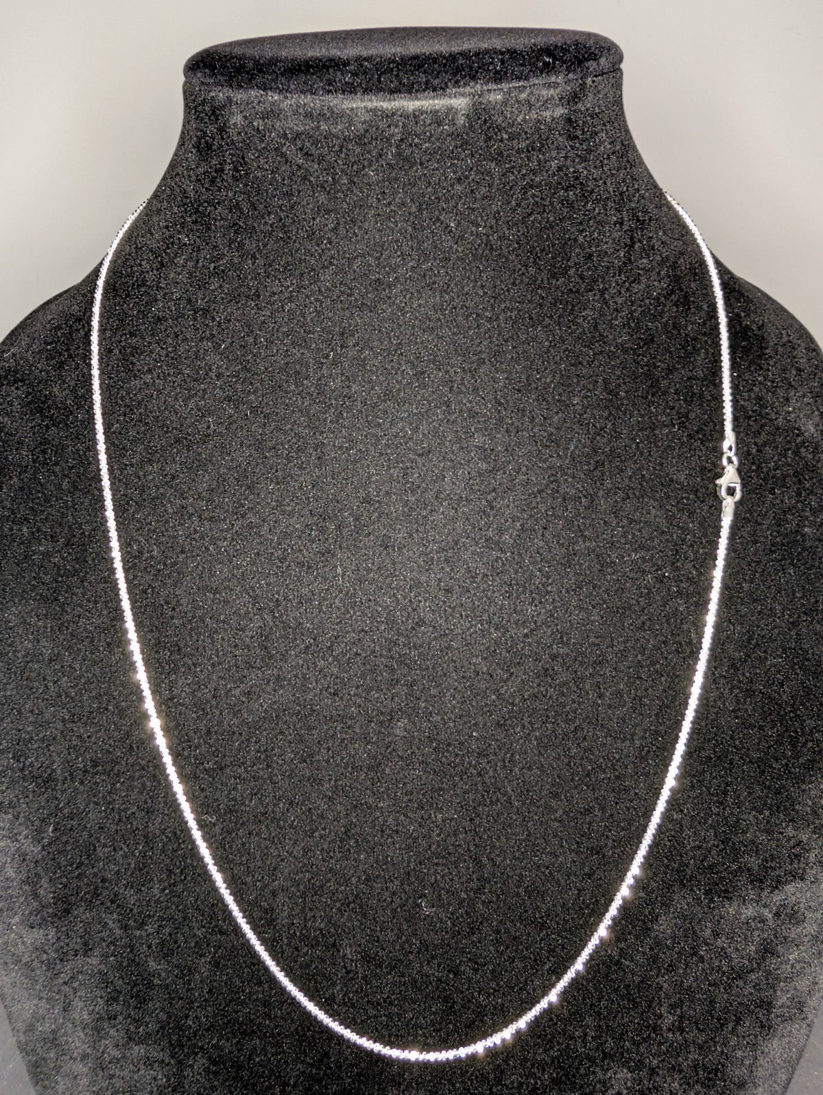 Solid 925 Italian Sterling Silver 1.7mm 24in Twisted Rock / Sparkle Necklace