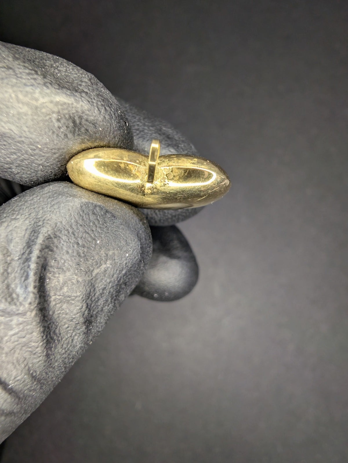 Vintage 14k Yellow Gold Puffed Heart Pendant