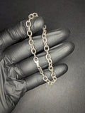 Solid 925 Sterling Silver Designer Inspired 8in 6.0mm Textured Cable Bracelet
