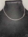 Solid 925 Italian Sterling Silver 1.7mm 16in Twisted Rock / Sparkle Necklace