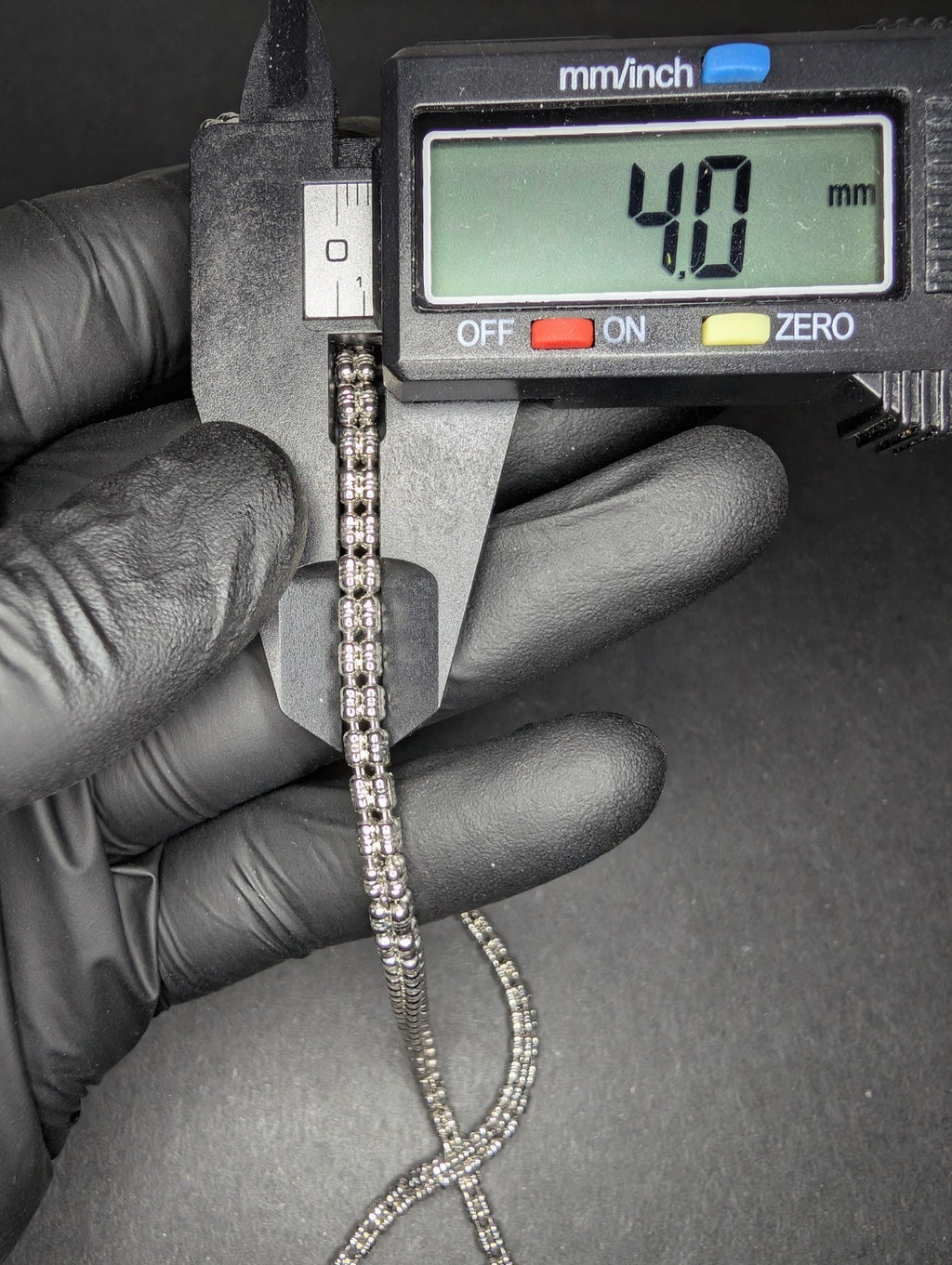 Solid 925 Sterling Silver 20in 4.0mm Ice Barrel / Ice Link Chain Necklace