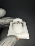 Solid 925 Silver VVS D Moissanite Past Present Future Half Eternity Ring Size 7