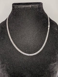 Solid 925 Italian Sterling Silver 20" 4.0mm Flat Cuban Necklace
