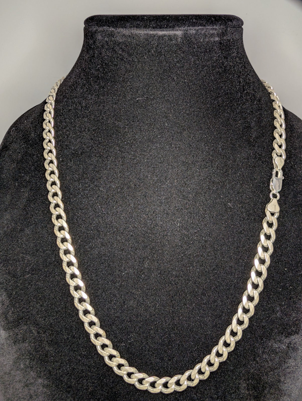 Solid 925 Italian Sterling Silver 24in 8.0mm Heavy Miami Cuban Chain Necklace