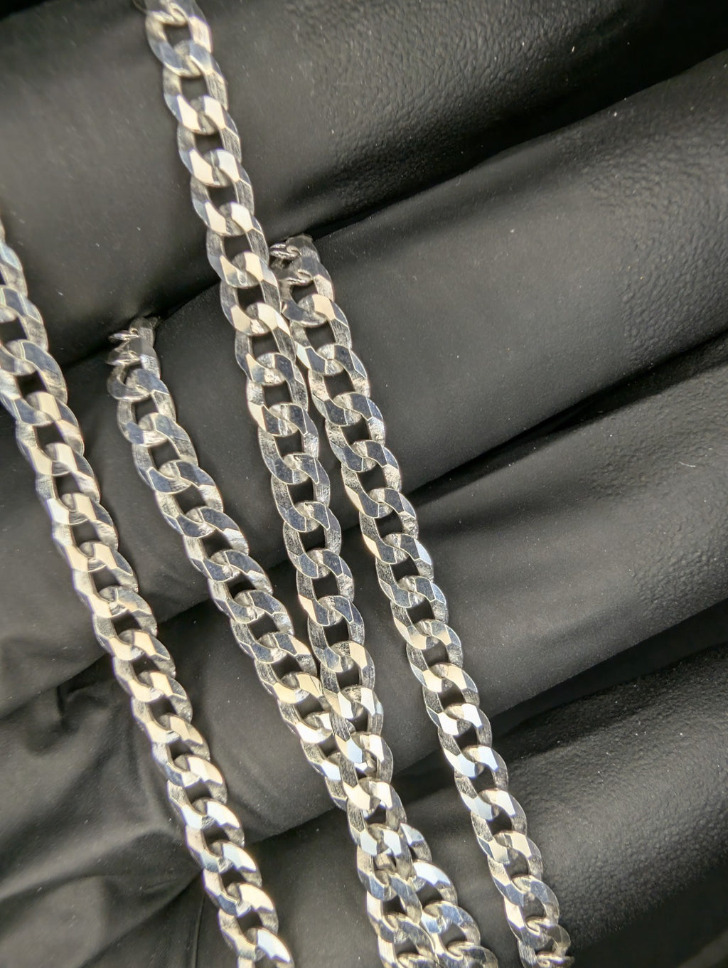 Solid 925 Italian Sterling Silver 20" 4.0mm Flat Cuban Necklace