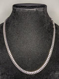 Solid 925 Italian Sterling Silver 22in 7.0mm Heavy Miami Cuban Chain Necklace