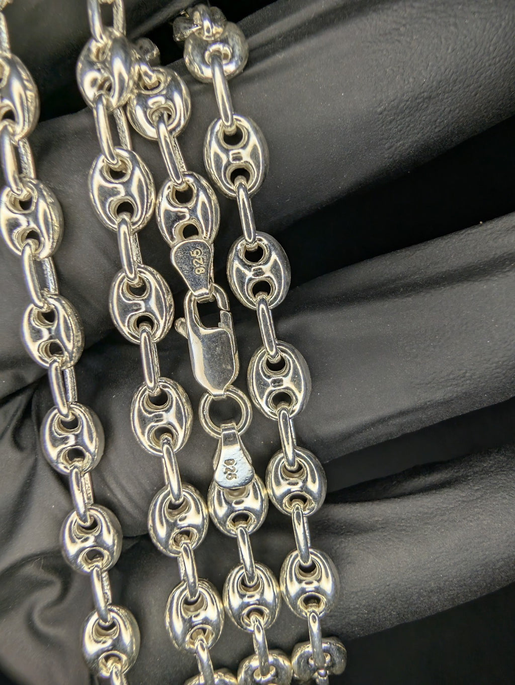 Solid 925 Sterling Silver 6.0mm 24” Puffed Mariner Necklace