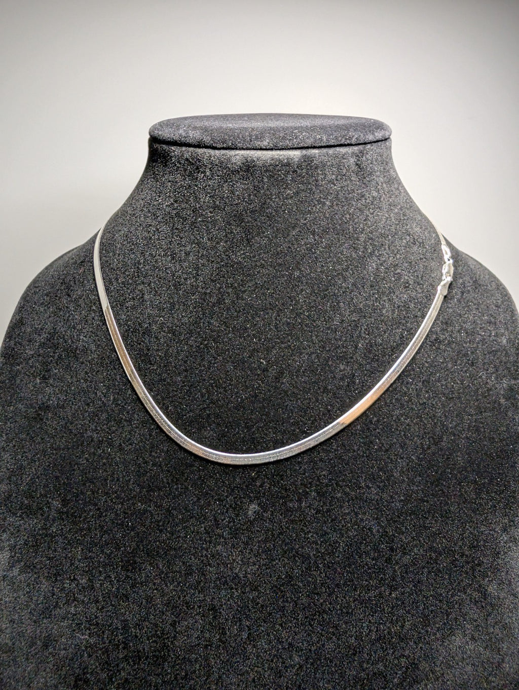 Solid 925 Italian Sterling Silver 3.2mm 18'' Magic Herringbone Necklace